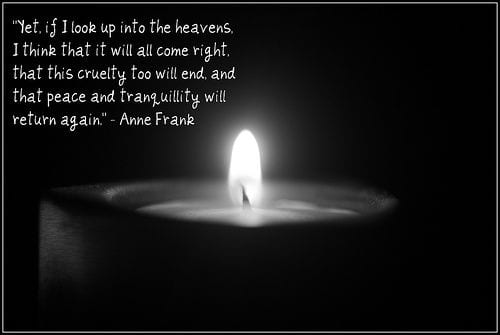  BLOG-ANNE FRANK CANDLE 