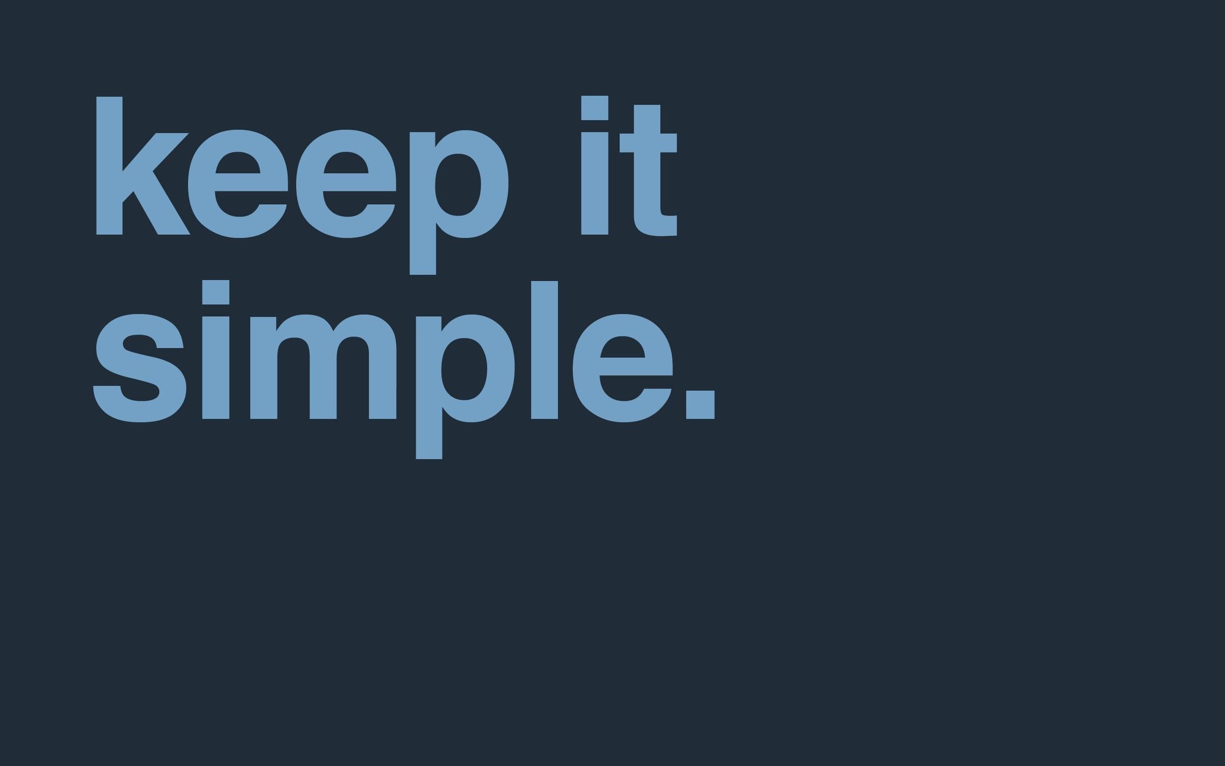 BLOG-KEEP IT SIMPLE